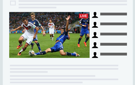 Live Streaming with Live Chat