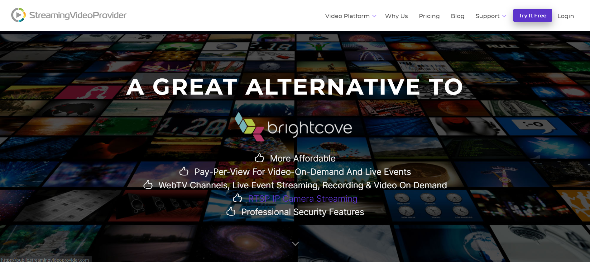 Алтернатива на Brightcove - StreamingVideoProvider
