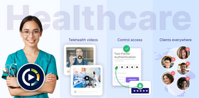 Сигурен HIPAA-съвместим видео център за телемедицина за здравни организации